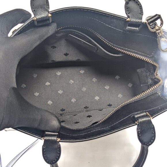 KATE SPADE Black Saffiano Leather medium sized shoulder bag - Picture 9 of 13